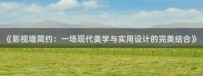 嫩草影院视频：《影视墙简约：一场现代美学与实用设计的完美结合》